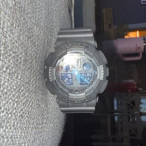 G-Shock Gray and Blue Watch